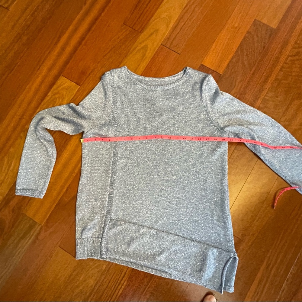 Chico's Blue Crew Neck Sweater Soft Knit - Picture 5 of 6